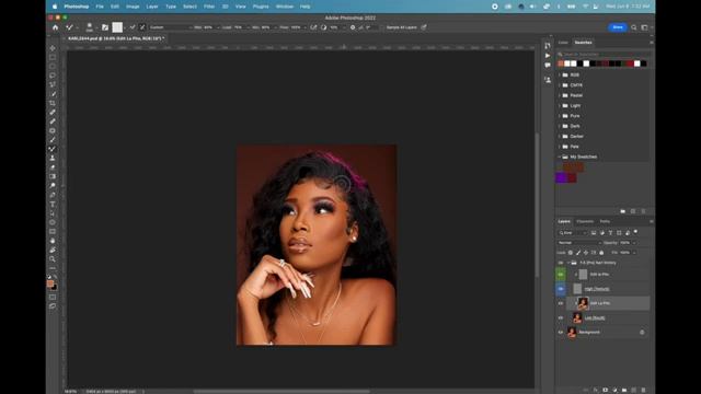 How to Edit Photo in Photoshop (Kman pou travay foto) Part 03 смотреть онлайн