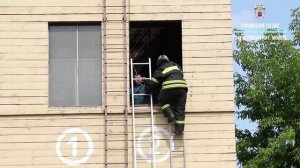 Тренировка огнеборцев 4 ПСЧ