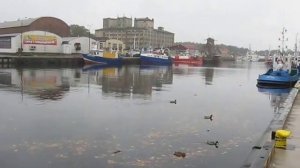 Ujścia rzeki Słupia, Ustka, Polska / Устье реки Слупя, Устка, Польша.