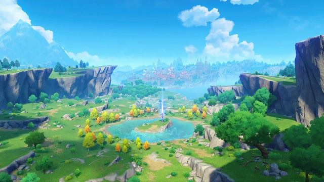 [G. Impact HD Wallpaper] City of Winds and Idylls/D.2: OST 052 - Wind-Washed Mountains смотреть онлайн