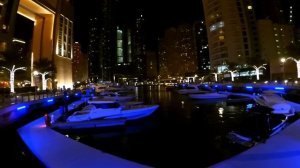 ДУБАЙ МАРИНА вечером - Прогулка по набережной Dubai Marina The Walk | Ночные огни Дубая
