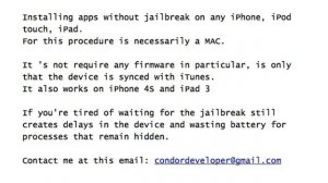 Installing ipa apps without jailbreak on any iPhone, iPod touch, iPad.