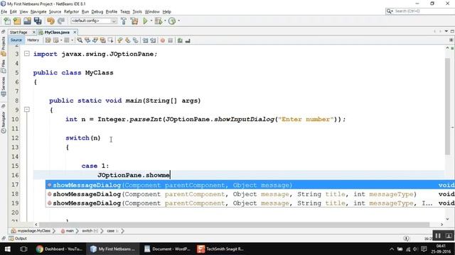 switch case Statement In Java смотреть онлайн