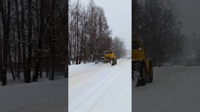 Снегоочистка.К-700 в деле?