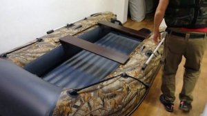 Лодка ПВХ Риф 360 НДНД Камуфляж ЛЕС