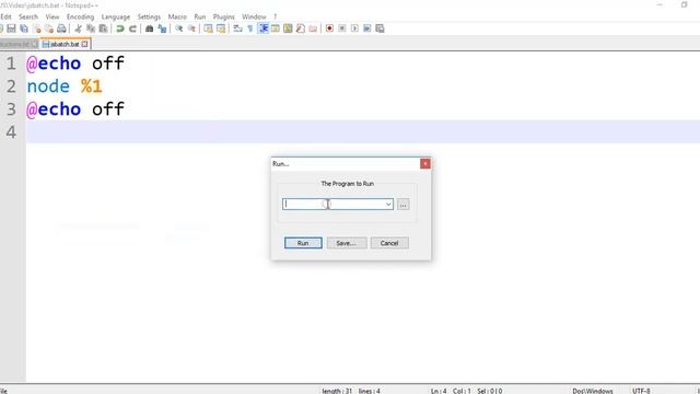 Type and run JavaScript in notepad++ смотреть онлайн