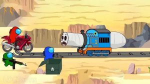 Among Us Animation vs. Thomas The Train