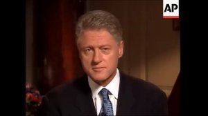 President Bill Clinton address the nation after his grand jury testimony and apologizes for lying a