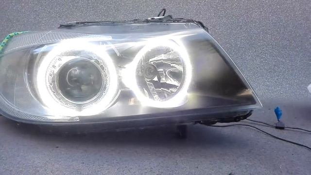 BMW3 e90 przeróbka zwykłych lamp смотреть онлайн