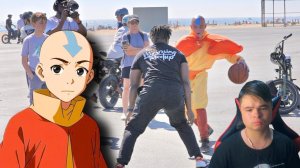 kuraidju смотрит Aang (Avatar Last Airbender) Hooping In Real Life BTS