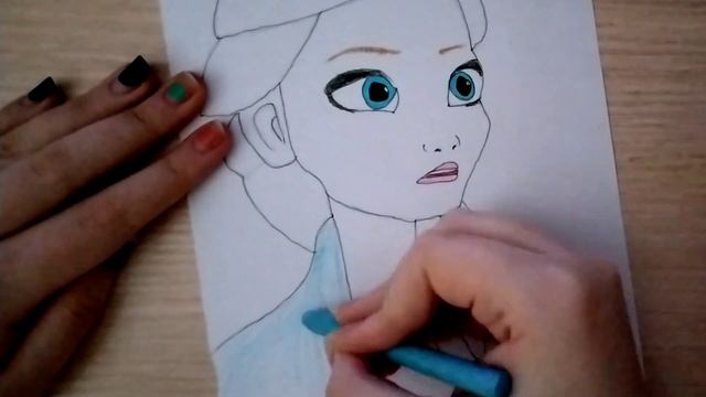 Рисую Эльзу из мультфильма Холодное сердце - Как нарисовать Эльзу смотреть онлайн