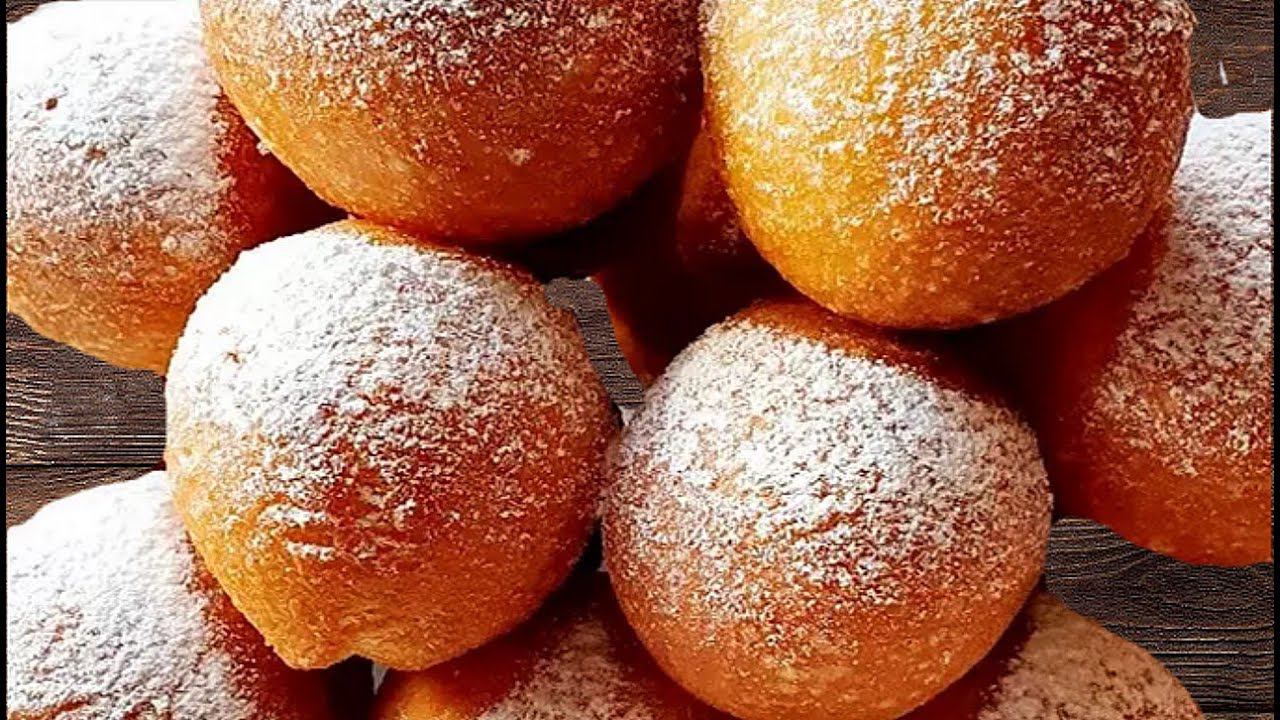 Воздушные пончики на сгущенке, простой, вкусный рецепт