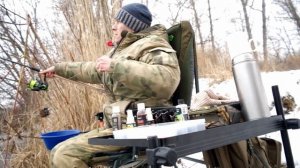 Рыбалка на фидер оз. Горячка г.Тула 14.03.2021г