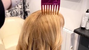 Wella Koleston Formula - Root Coverage Using 9/1 With 7/0 and Blondor Foils