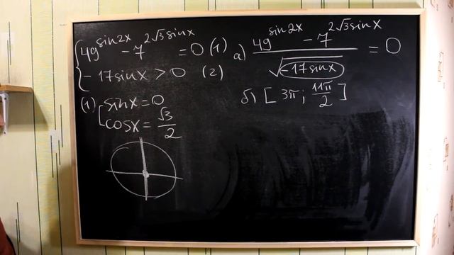 ЕГЭ 2021 Корень в знаменателе! Что делать? Дробное-показательное тригонометрическое уравнение №13 смотреть онлайн