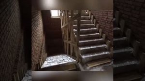 Удобная лестница с цоколя на второй этаж п.Булгаково