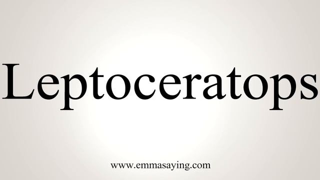 How To Say Leptoceratops смотреть онлайн