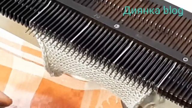 Узор путанка. Вязание на вязальной машине (Нева-2, Северянка, Нева-1). Пошаговый мастер класс.