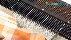 Узор путанка. Вязание на вязальной машине (Нева-2, Северянка, Нева-1). Пошаговый мастер класс.