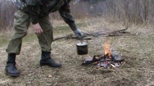 Поход выходного дня. Чай на костре, сосиски на шпажках