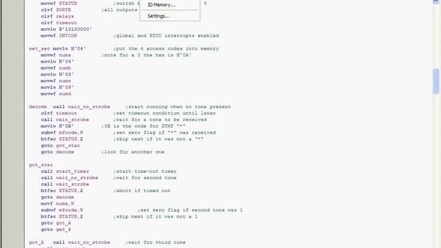 Making A Hex File With MPLAB Second Part Of This Video For The DTMF Devise