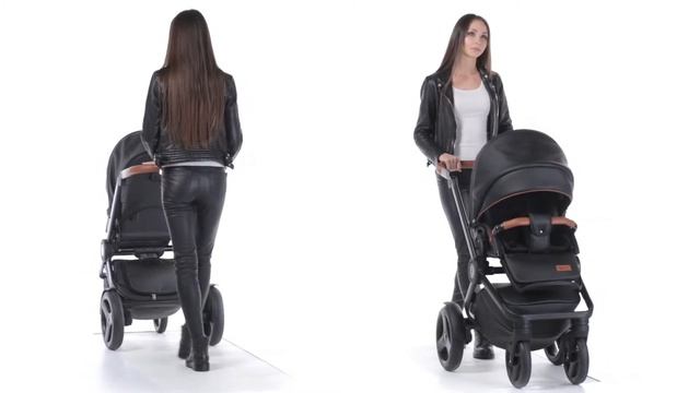 Премиальная детская коляска 3 в 1 - Verdi Futuro Premium Cuba Black смотреть онлайн