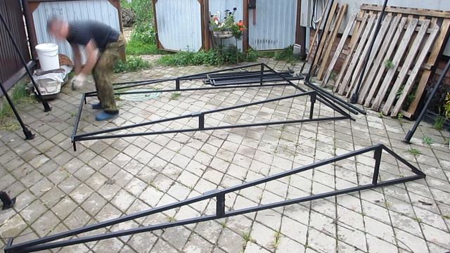 Торговая палатка из профильной трубы 25*25*2 своими руками.
