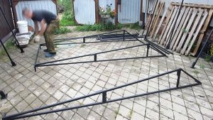 Торговая палатка из профильной трубы 25*25*2 своими руками.