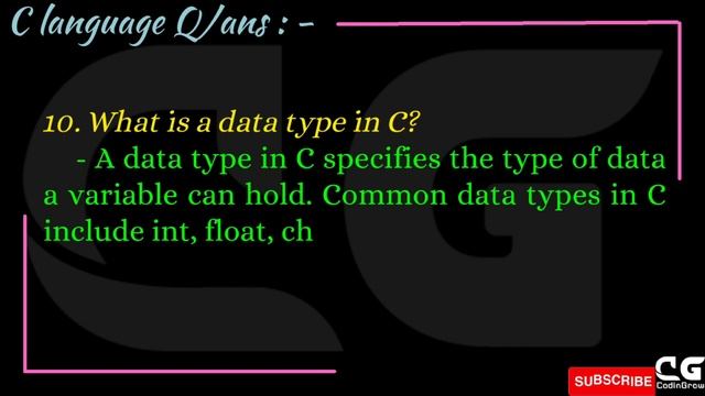 Mastering the Basics: 20 Common C Language Questions Answered | CodinGrow