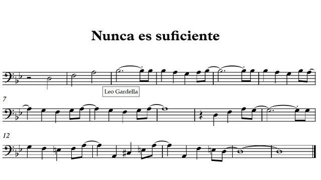 NUNCA ES SUFICIENTE (INTRO) (LOS ANGELES AZULES) (TROMBON) PARTITURA смотреть онлайн
