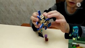 Лего Майнкрафт битва со стражем обзор