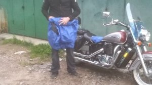 Чехол для мотоцикла правильно сложить. Моточехол.