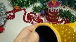 Новогодняя свеча игрущка на елку