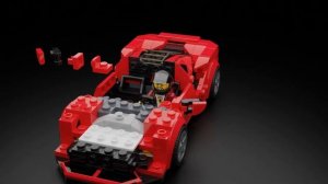 LEGO® SC Ferrari F8 Tributo - Blender Animation