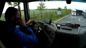 Нашел деньги в полуприцепе...|Дальнобой по Европе|Truck driving on France roads