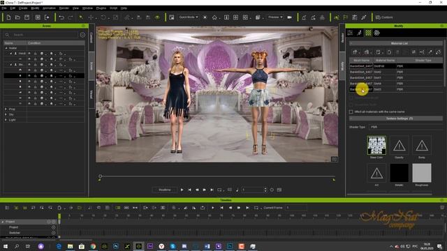 iClone 7 Уроки от MagNat Курс 1 урок 29 физика мягких тканей платье плюс 3D модель смотреть онлайн