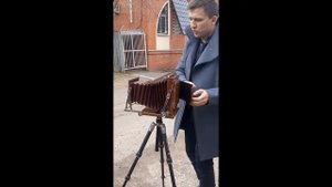 Съёмка на старинный фотоаппарат 19 века