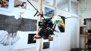 Hand-made Paper Bald Eagle Sculpture