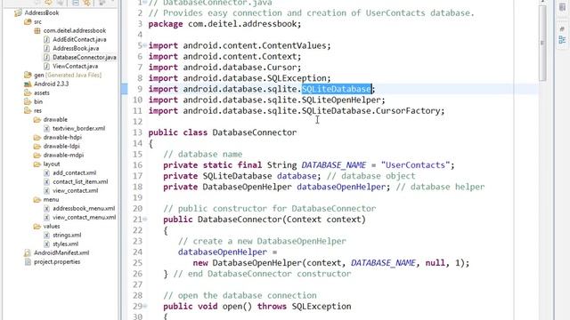 Android Development Tutorial #135 DatabaseConnector java Utility class that handles смотреть онлайн