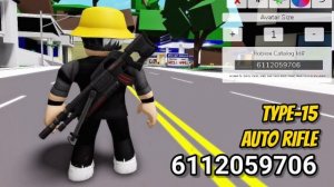 7 MODERN GUNS In Brookhaven W/ID & Accessories Name - Roblox