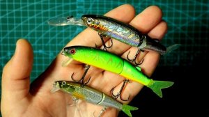 Новинка ? Копия Воблера JACKALL MAGALLON DIVING 113 от BearKing с АлиЭкспресс. Игра под водой