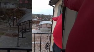 Окна Rehau, Киев Темный Дуб в массе.  Стекло в пол . Ренау  70. коттедж- обзор два года спустя .