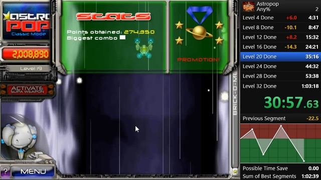 Astropop Deluxe - Any% Speedrun - 1:01:30.10 (Former World Record) смотреть онлайн