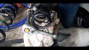 стяжки для пружин "дело техники" в работе