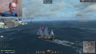 Онлайн-игра про пиратов и парусные корабли "World of Sea Battle" | Постстрим c платформы Trovo