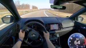 2021 Skoda Karoq 2.0 TSI DSG 4x4 Sportline 190 PS TOP SPEED AUTOBAHN DRIVE POV