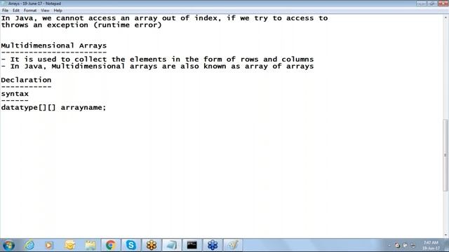 Core Java Tutorial for Beginners | Session - 9  | Arrays in Java | rajonlinetrainings