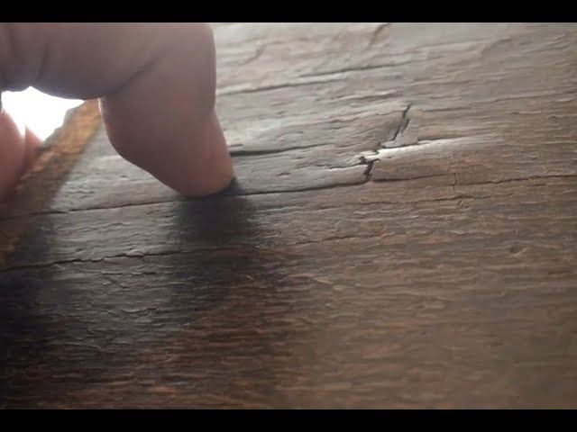 Реставрация (ремонт) мебели. Подклейка отслоившегося шпона. 2 варианта смотреть онлайн