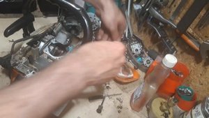 Бензопила Лесхоза - как увеличить компрессию или поршневая на 11 день