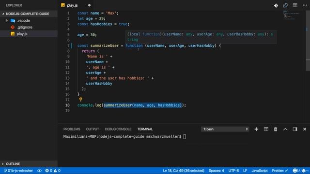Understanding Arrow Function javaScript || Nodejs Tutorial